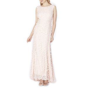 Tahari - Faux Pearl Beaded Gown - Blush Pink - 10